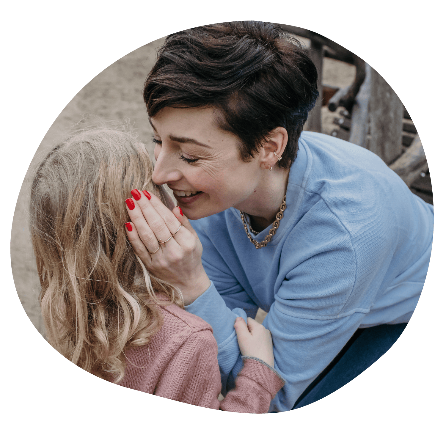 Kathy Weber mit Kind